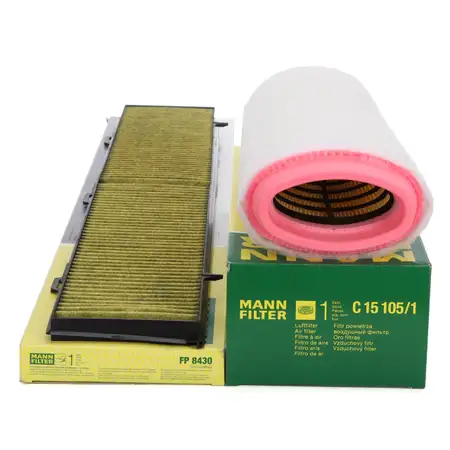 MANN FreciousPlus Innenraumfilter + Luftfilter f&uuml;r BMW 1er E81 E87 3er E90 E91 122-177 M47