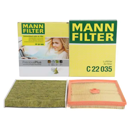 MANN FreciousPlus Filter-Set f&uuml;r VW Golf 7 Touran A3 8V Q2 Leon Octavia 3 1.0 TSI