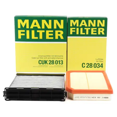 MANN Innenraum + Luftfilter f&uuml;r MERCEDES W177 V177 W247 C118 X118 H247 X247 220 35AMG M260