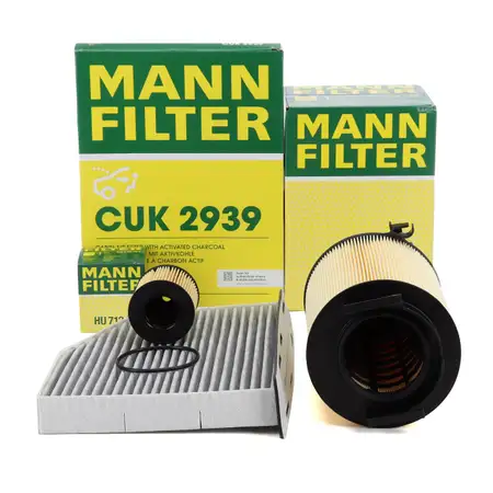 MANN Filterset f&uuml;r VW Golf 5 Passat B6 AUDI A3 8P 1.4 TSI 122/125 PS bis 05./06.2008