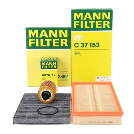 MANN Filterset 3-tlg f&uuml;r SEAT Leon 1M 2.8 Cupra 4 204 PS Toledo 2 2.3 V5 / 20V 150/170 PS