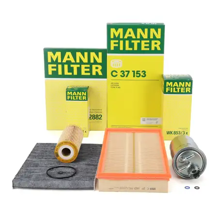 MANN Filterset 4-tlg f&uuml;r AUDI A3 8L1 SEAT Leon Toledo 1M SKODA Octavia 1 1.9 SDI/TDI