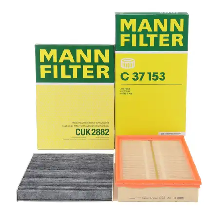 MANN Innenraumfilter + Luftfilter f&uuml;r AUDI A3 8L1 TT SEAT Leon Toledo 1M SKODA Octavia 1