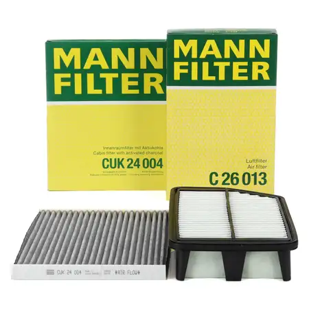 MANN Innenraumfilter + Luftfilter f&uuml;r HYUNDAI ix35 KIA Sportage 3 1.6/2.0 GDi 1.7/2.0 CRDi