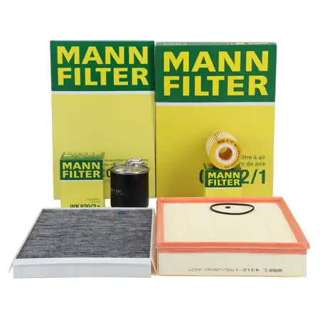 MANN 4-piece filter set for Mercedes Sprinter B906 19CDI 190 hp OM642