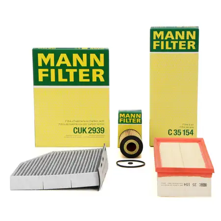 MANN Filter-Set 3-tlg f&uuml;r VW Caddy 4 Tiguan Jetta 4 SKODA Yeti AUDI Q3 2.0 TDI 75-184 PS