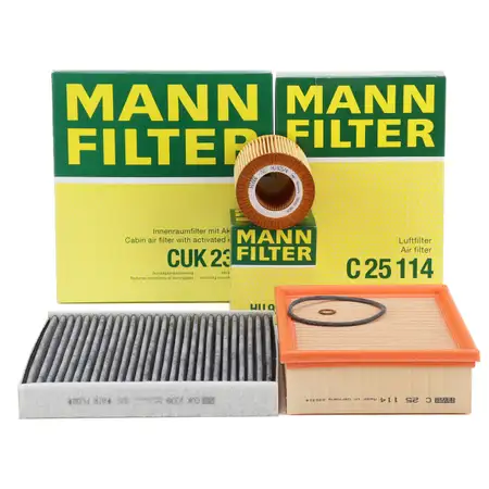 MANN Filterset Filterpaket f&uuml;r BMW Z4 E85 2.2i 2.5i 3.0i M54 170/192/231 PS
