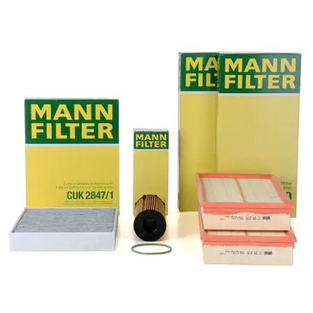 MANN Filter-Set 3-tlg f&uuml;r PORSCHE Cayenne (92A) 4.2 S Diesel VW Touareg (7P) 4.2 V8 TDI