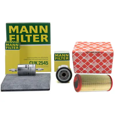 MANN Filter-Set 4-tlg AUDI A2 8Z0 1.4 75 PS + 1.6 FSI 110 PS