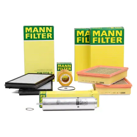 MANN Filter-Set 4-tlg f&uuml;r BMW 7er E65 E66 E67 740d 258 PS M67