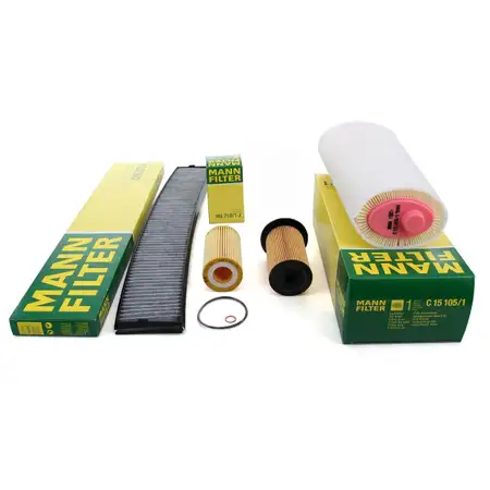 MANN Filter-Set 4-tlg BMW 3er E46 318d 115/116 PS 320d 129/136 PS M47 bis 03.2003