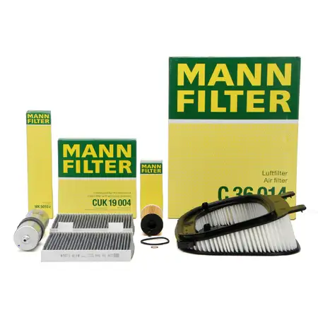 MANN Filter-Set 4-tlg f&uuml;r BMW X3 F25 sDrive18d xDrive20d N47 xDrive30d bis 09.2011 N57