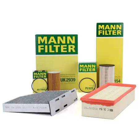 MANN Filter-Set 4-tlg f&uuml;r VW Golf 6 Passat B6 Tiguan Touran 8P Leon Octavia 2 1.6/2.0 TDI
