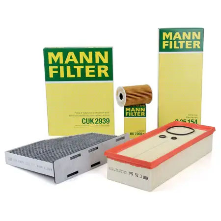 MANN Filter-Set 3-tlg f&uuml;r VW Golf 5 6 Passat B6 B7 Tiguan Touran AUDI A3 8P 8U 1.6/2.0 TDI