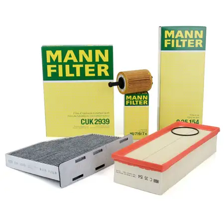 MANN Filter-Set 3-tlg f&uuml;r VW Golf 5 6 Passat B6 Tiguan Touran AUDI A3 8P TT 8J 1.9/2.0 TDI