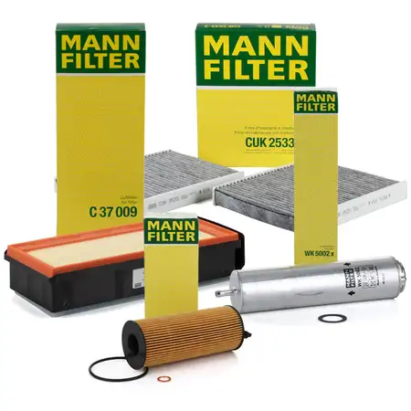 MANN Filter-Set 4-tlg f&uuml;r BMW 5er F10 F11 M550d xDrive 7er F01-04 750d xDrive 381 PS N57