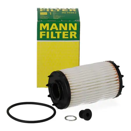 MANN HU7049z &Ouml;lfilter + Schraube f&uuml;r AUDI S4 RS4 B9 S5 RS5 F5 A6 C8 A7 4K A8 4N Q5 FY 4M