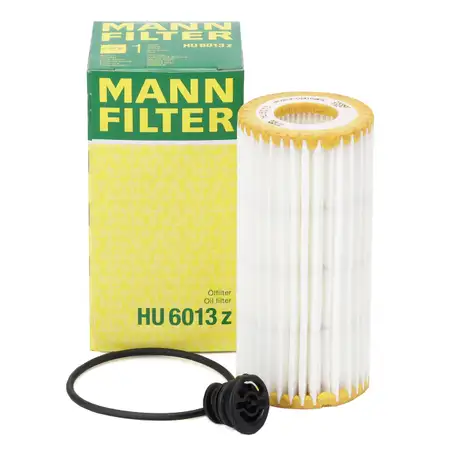 MANN HU6013z &Ouml;lfilter + Schraube f&uuml;r VW Golf 7 8 GTI/R Passat B8 Tiguan Touran 1.8/2.0 TSI