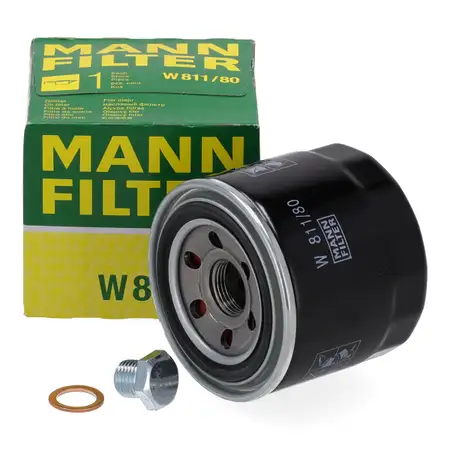 MANN W811/80 &Ouml;lfilter + Schraube f&uuml;r MAZDA 323 3 BK BL 626 6 GG GH GY CX-7 MPV 2 Premancy