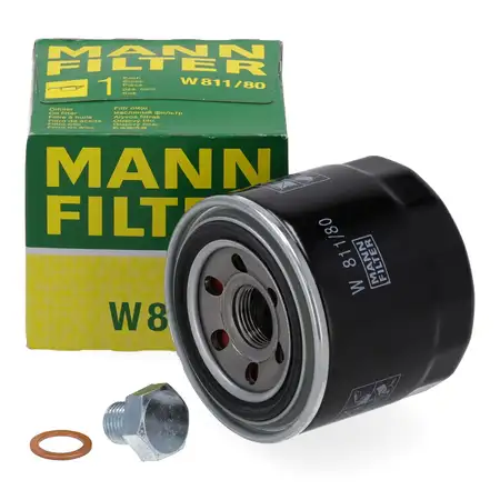 MANN W811/80 &Ouml;lfilter + Schraube f&uuml;r MAZDA 323 3 BK BL 5 CR 6 CX-7 MPV 2 2.0/2.2 DIESEL