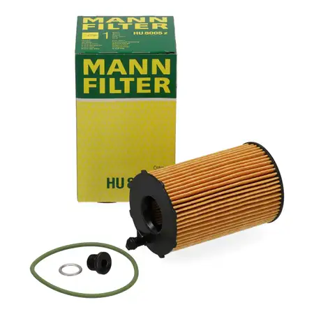 MANN HU8005z &Ouml;lfilter + Schraube f&uuml;r AUDI A4 B8 A5 A6 C7 A7 A8 Q5 Q7 VW Touareg 7P 3.0 TDI