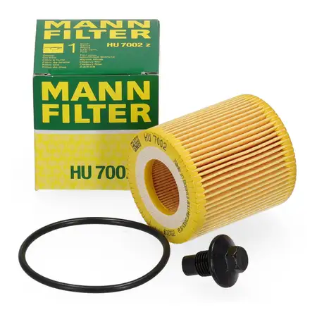 MANN HU7002z &Ouml;lfilter + Schraube f&uuml;r FORD Ranger 2.0 EcoBlue VW Amarok 2.0 TDI