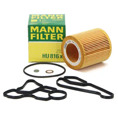 MANN &Ouml;lfilter + Dichtungen &Ouml;lfiltergeh&auml;use &Ouml;lk&uuml;hler f&uuml;r BMW N20 N51 N52 N53 N54 N55