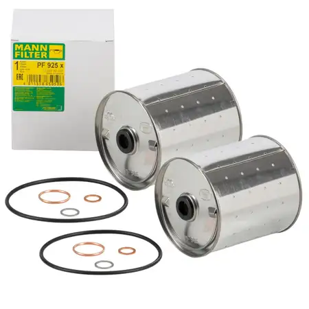 2x MANN PF925x Oil Filter for MERCEDES /8 W115 Tailfin W110 Henschel PORSCHE 356 912