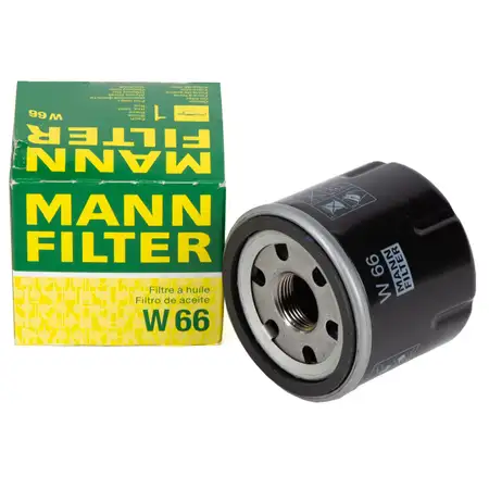 MANN W66 &Ouml;lfilter f&uuml;r RENAULT Clio 2 3 4 Twingo 2 NISSAN Kubistar DACIA Logan 2 2 1.2