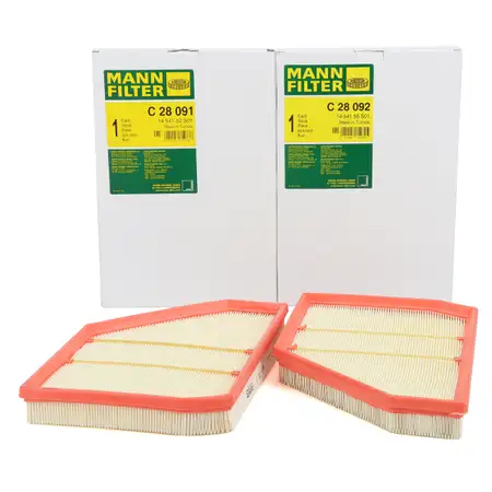 2x MANN Luftfilter f&uuml;r BMW X5M F95 X6M F96 X7 G07 M60i XM G09 S63 S68 links + rechts
