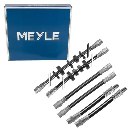 4x MEYLE Bremsschlauch f&uuml;r VW Transporter T4 15 Zoll PR-2E2/9U1 ab Fgst. vorne + hinten