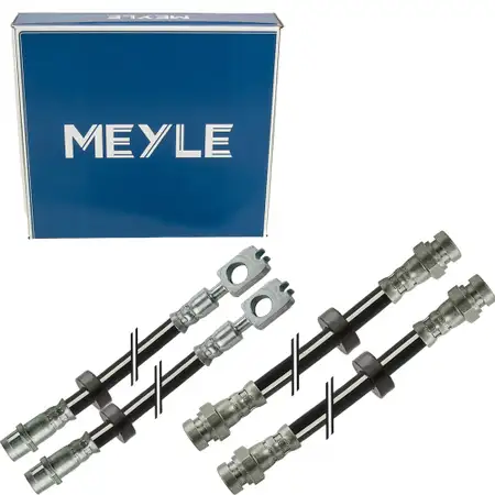 4x MEYLE Bremsschlauch Bremsleitung f&uuml;r VW Polo 3 6N1 10.1994-10.1999 vorne + hinten