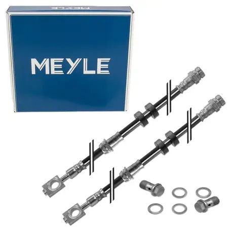 2x MEYLE 1006110079/S Bremsschlauch f&uuml;r VW Polo 9N Fox Ibiza 3 4 Fabia 1 2 Roomster vorne