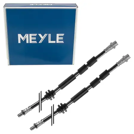 2X MEYLE 3005250004 Bremsschlauch f&uuml;r BMW E81 E87 116/20i 120d 3er 320/325/330i 320d vorne