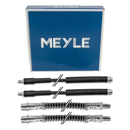 4x MEYLE Bremsschlauch f&uuml;r MERCEDES E-Klasse W211 S211 CLS C219 bis 10.2010 vorne + hinten