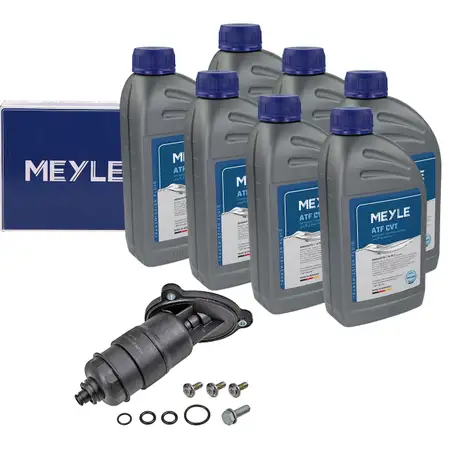 MEYLE Getriebefilter Satz + 7L Getriebe&ouml;l f&uuml;r AUDI A4 B8 A5 8T 8F A6 C7 A7 4G CVT-Getriebe
