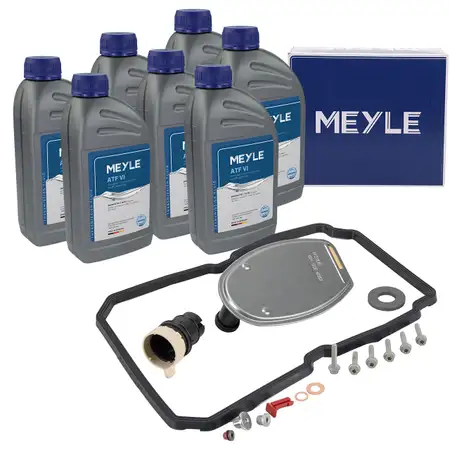 MEYLE Getriebefilter Satz + 7L Getriebe&ouml;l f&uuml;r MERCEDES W202 W203 W204 W210 W211 W212 722.6