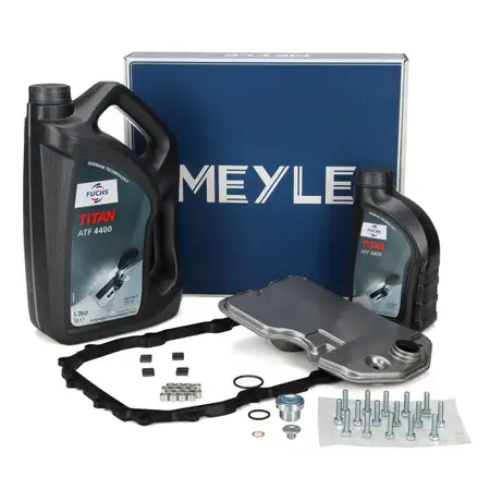 MEYLE &Ouml;lwechsel Satz 09D 6-Gang Automatik + 6L FUCHS Getriebe&ouml;l f&uuml;r AUDI Cayenne Touareg