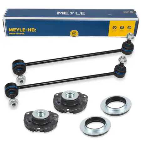 2x MEYLE HD Koppelstange + Federbeinlager f&uuml;r VW Golf 5 6 Passat B6 B7 Tiguan Touran vorne