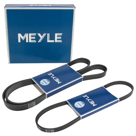 2x MEYLE Keilrippenriemen LIMA+KLIMA f&uuml;r BMW 3er E46 316i 318i M43 105/118 mit Schaltung