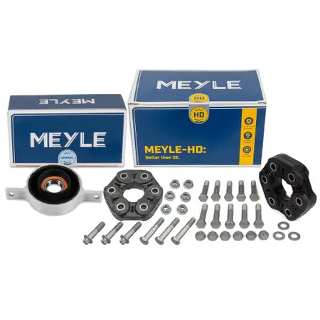 2x MEYLE HD Gelenkscheibe + Mittellager f&uuml;r BMW F20 F21 116/118i F30 F31 F32 F33 X1 E48