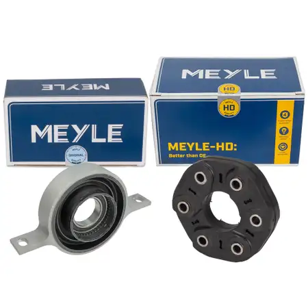 MEYLE HD Spherical Bearing + Center Bearing for BMW 1 Series E81, E82, E88 123d (model year 2009 and later) with manual transmission