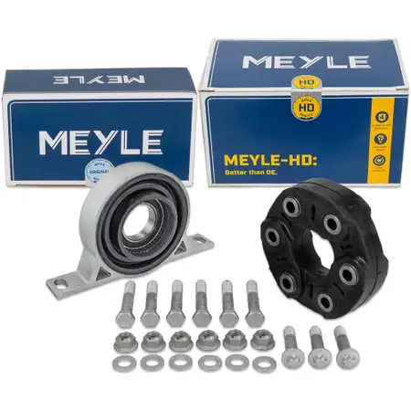 MEYLE HD Gelenkscheibe Rep.-Satz + Mittellager f&uuml;r BMW E60/61 545/50i 535d E63/64 645/50i