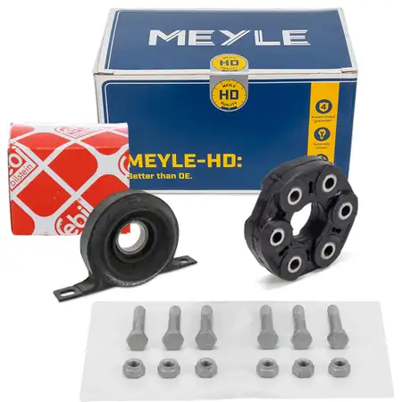MEYLE HD Gelenkscheibe Rep.-Satz + febi Mittellager f&uuml;r BMW 3er E21 315 316 318i 320/6 E12