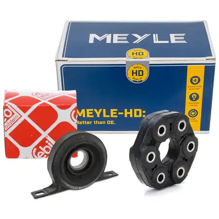 MEYLE HD Gelenkscheibe + febi Mittellager f&uuml;r BMW 3er E21 315 316 318i 320 320/6 5er E12