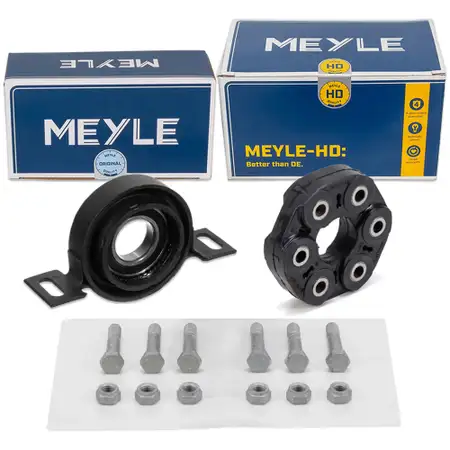 MEYLE HD Gelenkscheibe Rep.-Satz + Mittellager f&uuml;r BMW 3er E46 316i 318i mit Schaltung