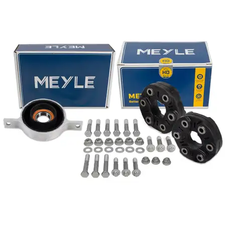 2x MEYLE HD Gelenkscheibe Rep.-Satz + Mittellager f&uuml;r BMW E81-88 E90/91 F30/31 F32/33 X1