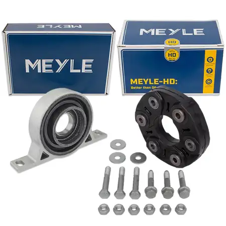 MEYLE HD Gelenkscheibe Rep.-Satz + Mittellager f&uuml;r BMW 5er E60 E61 525xi 530xi 525xd 530xd