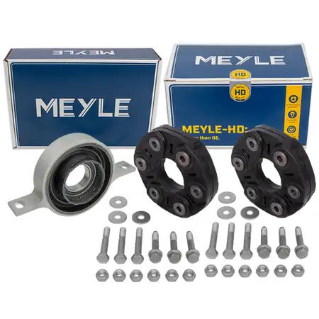 2x MEYLE HD Gelenkscheibe Rep.-Satz + Mittellager f&uuml;r BMW 3er E90 E91 E92 330d 330xd