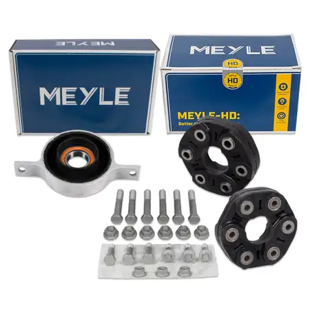 2x MEYLE HD Gelenkscheibe Rep.-Satz + Mittellager f&uuml;r BMW E82 120d E87 123d E90 E91 320d